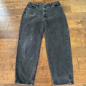 Vtg 90s Levis 560 Loose Fit Tapered Black Jeans Mens 40x32 Made in Mexico 1996